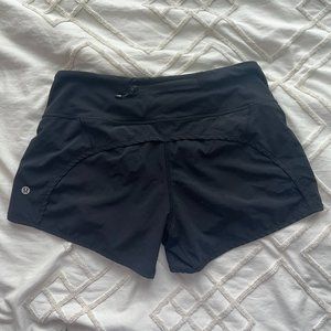Lululemon Black Speed up Shorts